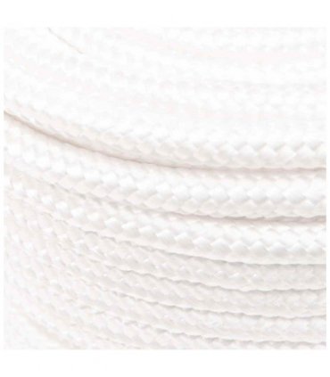 vidaXL Boat Rope Full White 12 mm 50 m Polypropylene