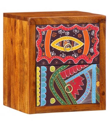 vidaXL Bedside Cabinet Brown 35 x 30 x 40 cm Solid Acacia Wood