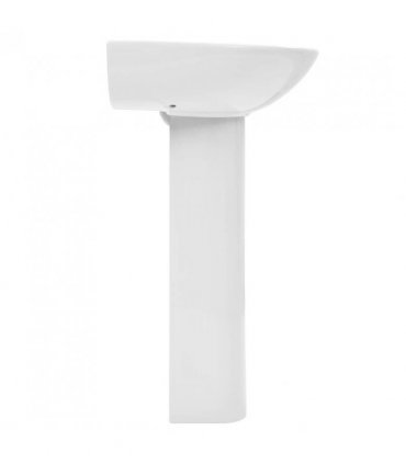 vidaXL Freestanding Basin with Pedestal Ceramic White 520x440x190 mm