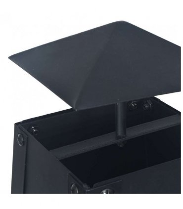 vidaXL Fire Pit Black 35x35x99 cm Steel