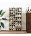 vidaXL Wine Rack for 72 Bottles Gold Metal