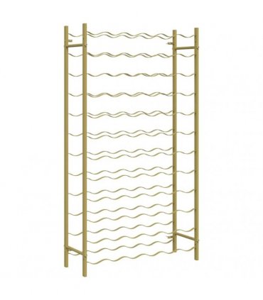 vidaXL Wine Rack for 72 Bottles Gold Metal