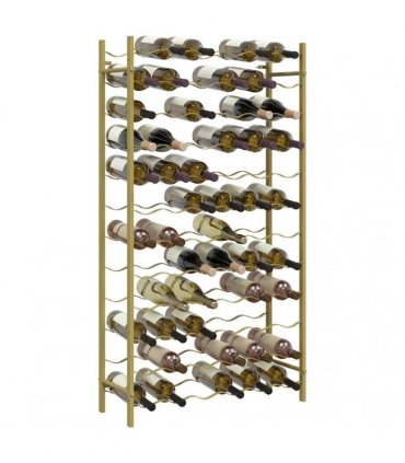 vidaXL Wine Rack for 72 Bottles Gold Metal