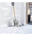 vidaXL Shovel Silver 29 x 122 cm Aluminum