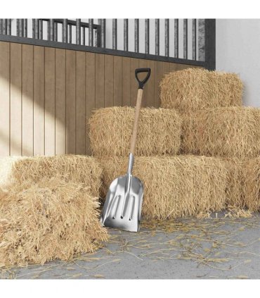vidaXL Shovel Silver 29 x 122 cm Aluminum