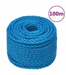 vidaXL Work Rope Blue 20 mm 100 m Polypropylene