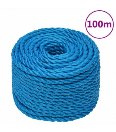 vidaXL Work Rope Blue 20 mm 100 m Polypropylene