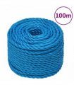 vidaXL Work Rope Blue 20 mm 100 m Polypropylene