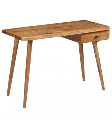 vidaXL Writing Table Solid Acacia Wood 110x50x76 cm