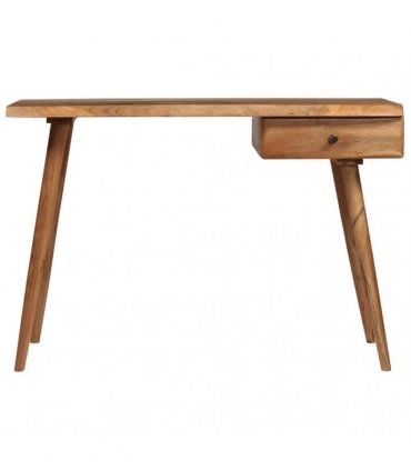 vidaXL Writing Table Solid Acacia Wood 110x50x76 cm