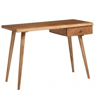 vidaXL Writing Table Solid Acacia Wood 110x50x76 cm