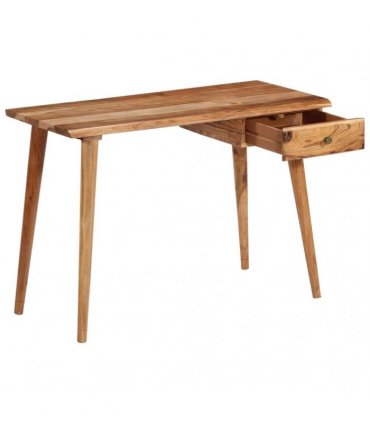 vidaXL Writing Table Solid Acacia Wood 110x50x76 cm