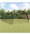 vidaXL Baseball & Softball Black 702 x 369.5 x 243.5 cm Polyester