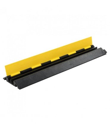 vidaXL Cable Protector Ramps 2 pcs 2 Channels Rubber 101.5 cm