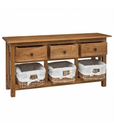 vidaXL Sideboard Solid Mahogany Wood 100x30x50 cm