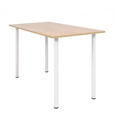 vidaXL Dining Table 120x60x73 cm Oak and White