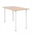 vidaXL Dining Table 120x60x73 cm Oak and White