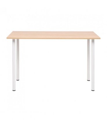 vidaXL Dining Table 120x60x73 cm Oak and White