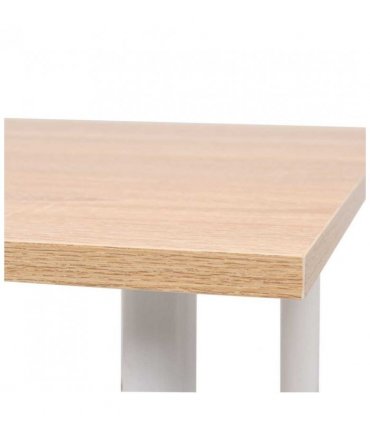 vidaXL Dining Table 120x60x73 cm Oak and White
