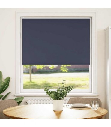 vidaXL Roller Blind Blackout Marine 90x175 cm Fabric Width 85.7 cm Polyester