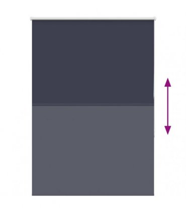 vidaXL Roller Blind Blackout Marine 90x175 cm Fabric Width 85.7 cm Polyester