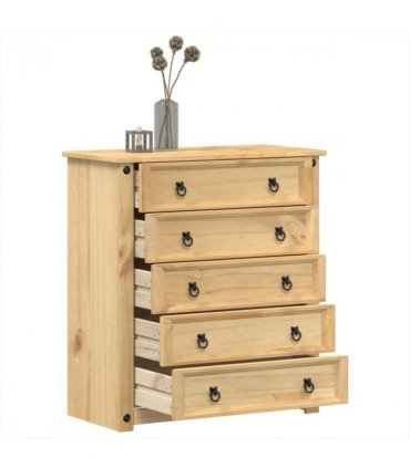 vidaXL Chest of Drawers Corona 80x40x89 cm Solid Wood Pine