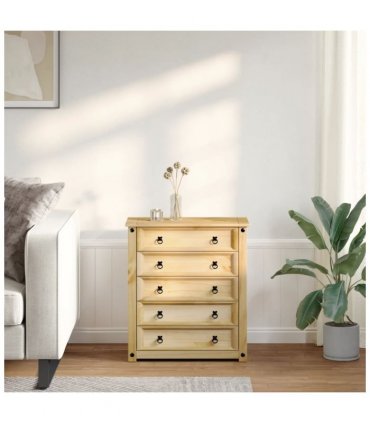 vidaXL Chest of Drawers Corona 80x40x89 cm Solid Wood Pine
