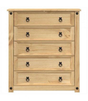 vidaXL Chest of Drawers Corona 80x40x89 cm Solid Wood Pine