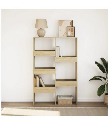 vidaXL Bookcase Sonoma Oak 100x33x155.5 cm Engineered Wood