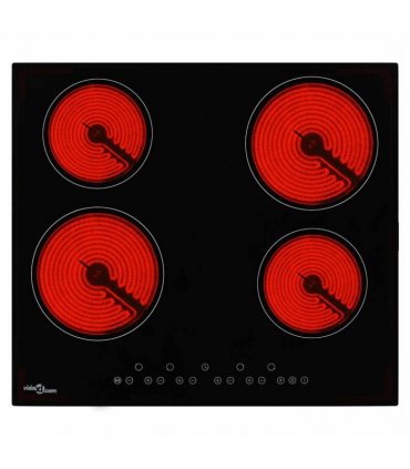 vidaXL Ceramic Hob with 4 Burners Touch Control 6000 W