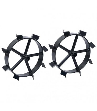 vidaXL Metal Wheels for 6.5 HP Petrol Tiller 2 pcs