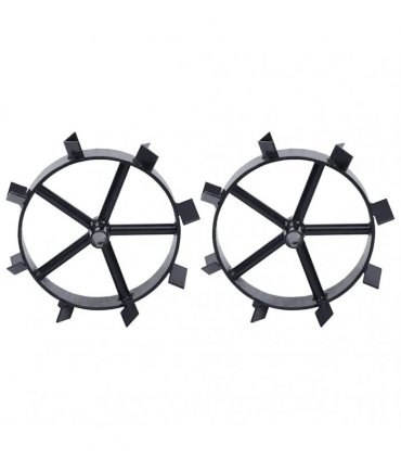 vidaXL Metal Wheels for 6.5 HP Petrol Tiller 2 pcs