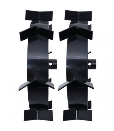 vidaXL Metal Wheels for 6.5 HP Petrol Tiller 2 pcs