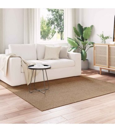 vidaXL Area Rugs Square AGIRA Natural 120 x 120 cm Polyester