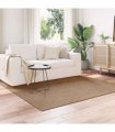 vidaXL Area Rugs Square AGIRA Natural 120 x 120 cm Polyester
