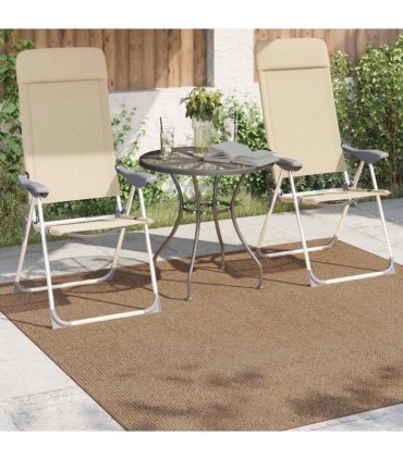 vidaXL Area Rugs Square AGIRA Natural 120 x 120 cm Polyester