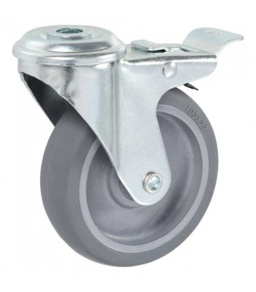 vidaXL Bolt Hole Swivel Casters 4 pcs 100 mm
