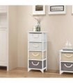 vidaXL Storage Cabinet | White, Grey, Beige, Black | Paulownia wood, MDF