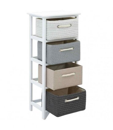 vidaXL Storage Cabinet | White, Grey, Beige, Black | Paulownia wood, MDF