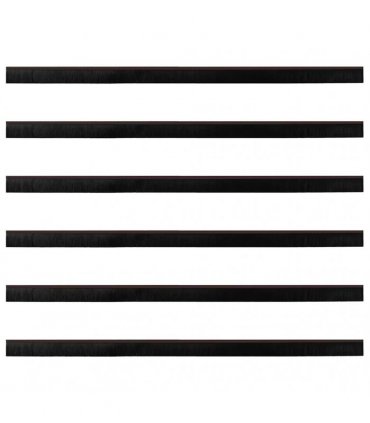 vidaXL Screw-on Door Brush Seals 6 pcs Brown 100 cm Aluminium Alloy