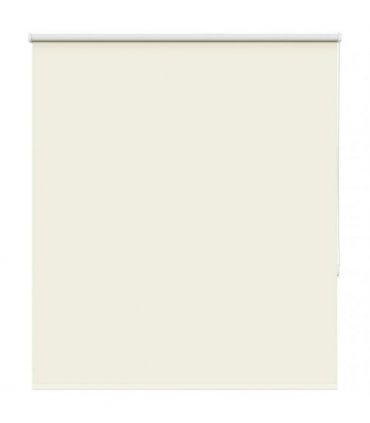 vidaXL Roller Blind Blackout Off White 120x130 cm Fabric Width 116.6 cm Polyester