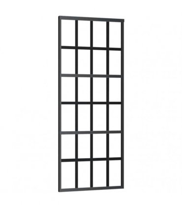vidaXL Sliding Door with Hardware Set 76x205 cm ESG Glass&Aluminium