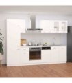 vidaXL 8 Piece Kitchen Cabinet Set Lyon White Engineered Wood