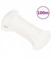 vidaXL Boat Rope Full White 5 mm 100 m Polypropylene