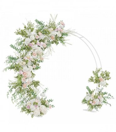 vidaXL Wedding Arch White 223 x 45 x 201 cm Steel