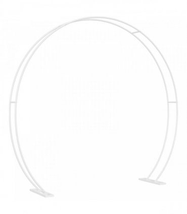 vidaXL Wedding Arch White 223 x 45 x 201 cm Steel