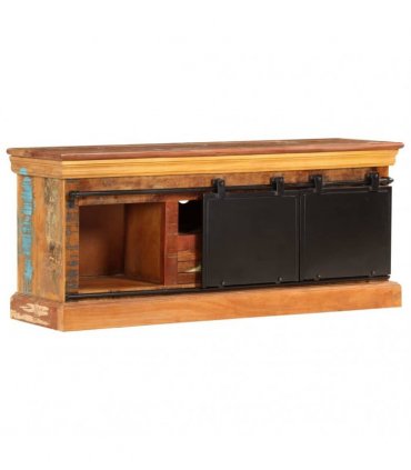 vidaXL TV Cabinet 110x30x45 cm Solid Reclaimed Wood