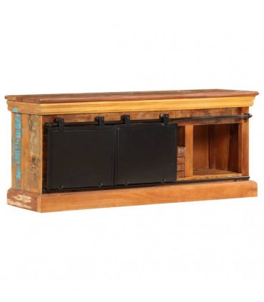 vidaXL TV Cabinet 110x30x45 cm Solid Reclaimed Wood