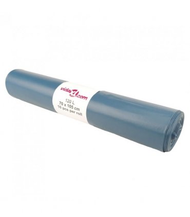 vidaXL Bin Bags 100 pcs Blue 120 L