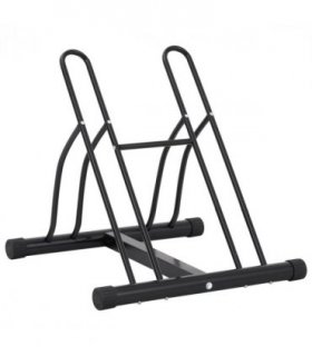 vidaXL Bicycle Stand for 2 Bikes Floor Freestanding Steel